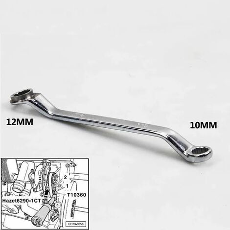 Llave de polea de transmisión de la bomba de agua T10360 12mm compatible con el motor Volkswagen Audi EA888