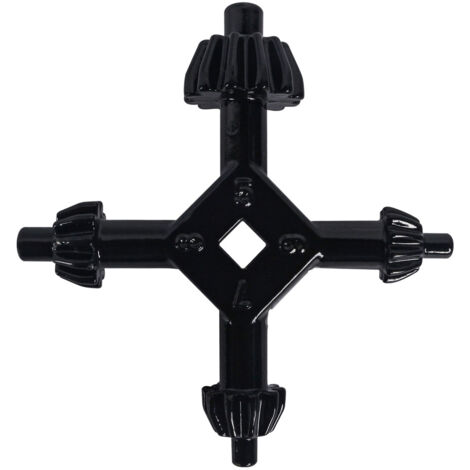 llave de portabrocas, llave de mandril, llave de mandril para taladro, llave de mandril de 4 vías para taladros de columna, llave de acero multifuncional de 4 vías para taladros 4 en 1