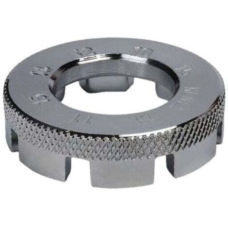 Llave de radios KZQ de 8 vías, 6 tamaños, calibre 10-15, para bicicleta de montaña, para ajustar y reparar ruedas.