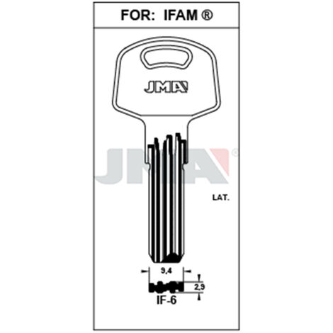 Llave de seguridad de latón IF-6