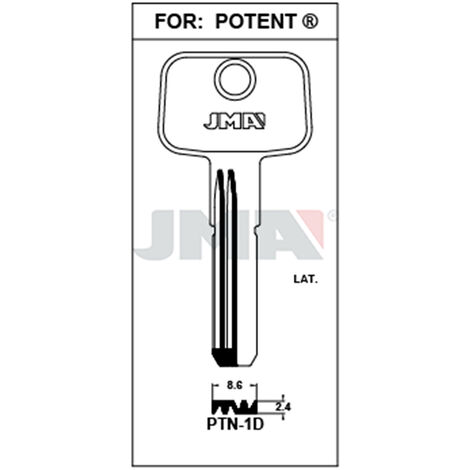 Llave de seguridad de latón PTN-1D