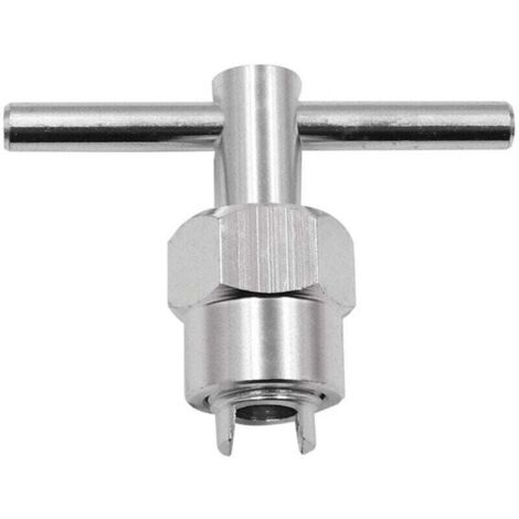 Llave de servicio para grifos, llave de superficie de aleación de aluminio galvanizado, herramienta de mantenimiento de plomería para baños, para reparación de grifos y lavabos.
