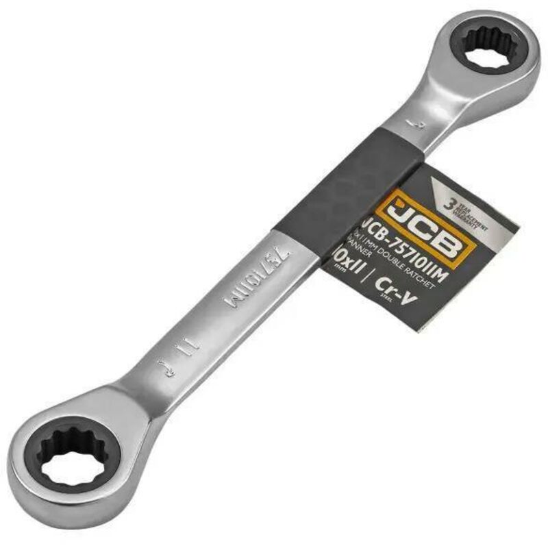 Llave de trinquete de doble cara 10x11mm