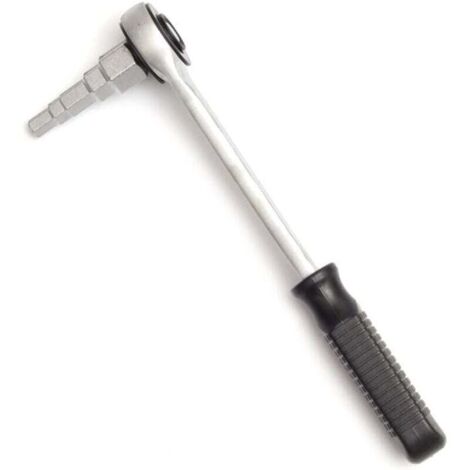 Llave de trinquete escalonada de 10-21 mm, 5 tamaños diferentes, llave para radiador con accionamiento cuadrado de 1/2 pulgada, herramienta manual multiusos para válvulas