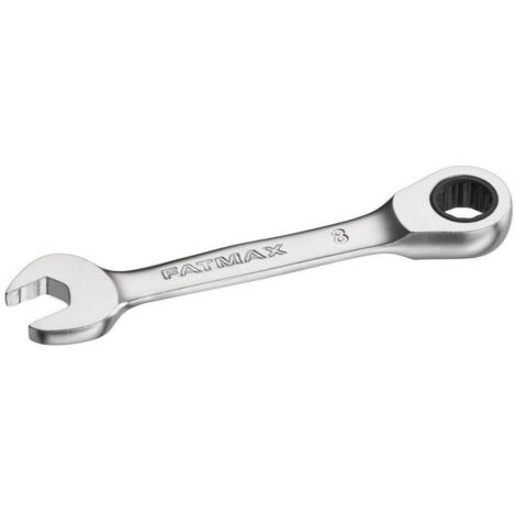 Llave de trinquete reversible antirrotura corta FATMAX 8mm