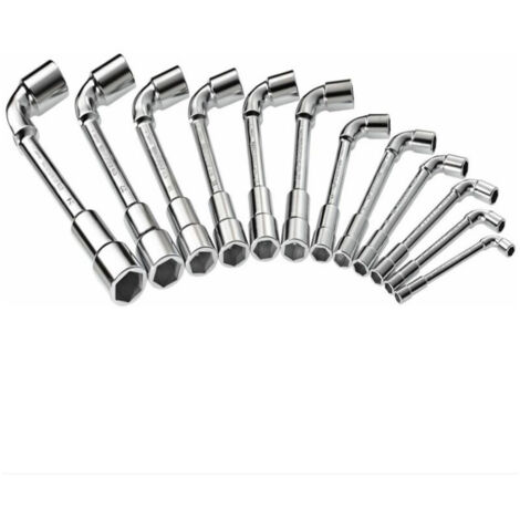 Llave de tubo, juego de 12 piezas con dado de 6 puntas, acero resistente, resistente al desgaste, adecuada para plomería, bricolaje y reparaciones mecánicas, OUYLAF