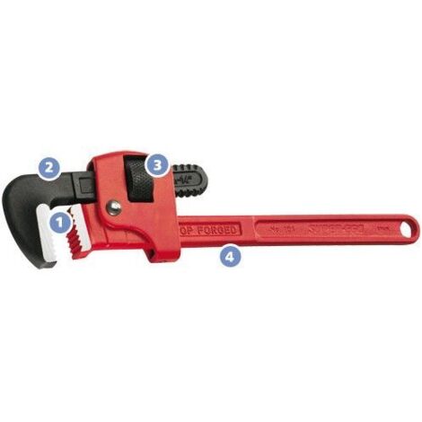 Llave de tubo Super Ego - 10"- 250 mm.