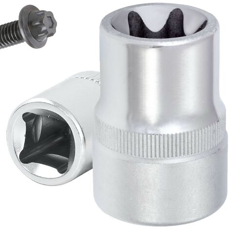 Llave de vaso 1/2" corto TORX, medida E24