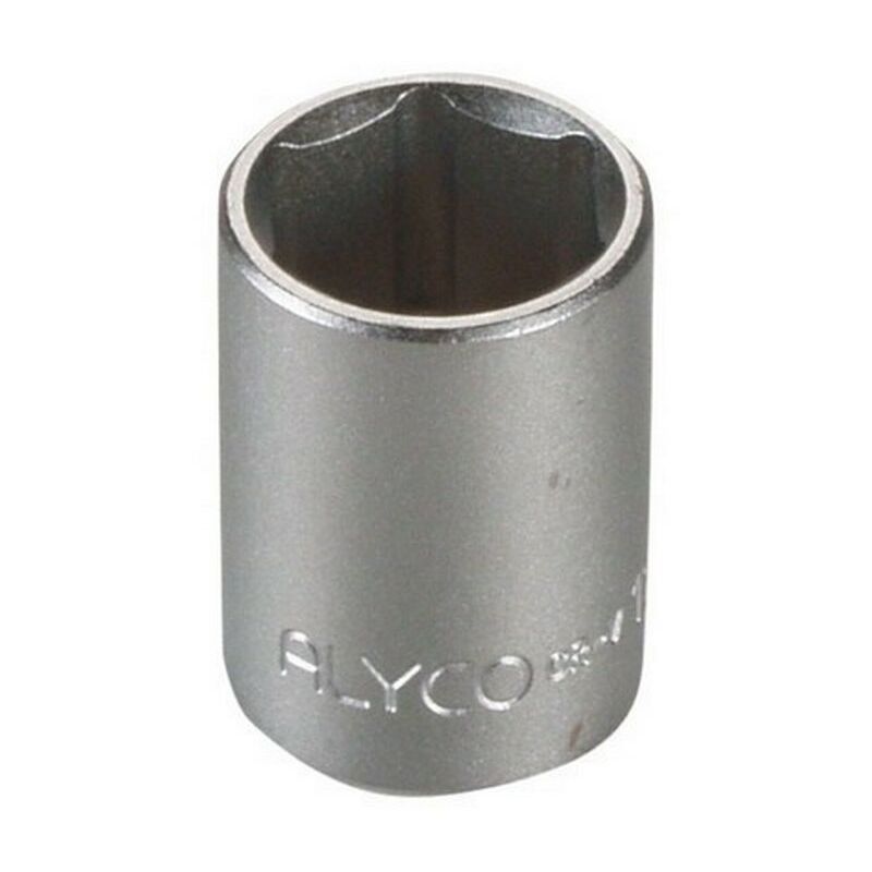 

Alyco-tools - ALYCO 190258 - Llave de vaso 1/4' cromado mate 6 caras en pulgadas 9/32'