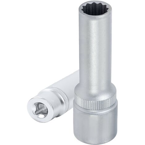 Llave de vaso 1/4" largo 12 caras, medida 10mm