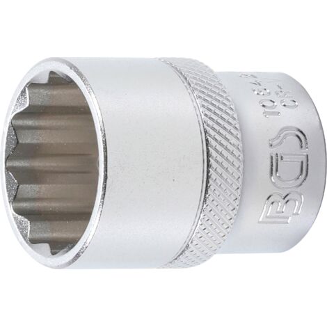 Llave de vaso 12 caras  entrada 12,5 mm (1/2")  22 mm