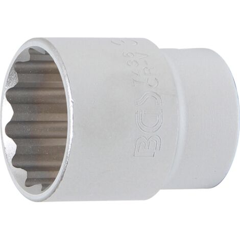 Llave de vaso 12 caras  entrada 20 mm (3/4")  36 mm