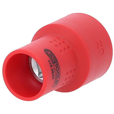 LLAVE DE VASO AISLADA DE 3/8'', 20 MM KS TOOLS 118.3845