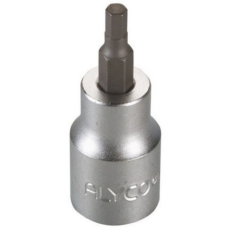 

ALYCO 192409 - Llave de vaso de 1/2' UNE 16503 DIN 3121 Cr V cromado mate con Puntas Allen 9 x 62 mm