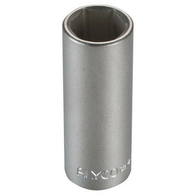 

ALYCO 192232 - Llave de vaso de 3/8' serie larga UNE 16507 DIN 3124 cromado mate 12 x 63 mm