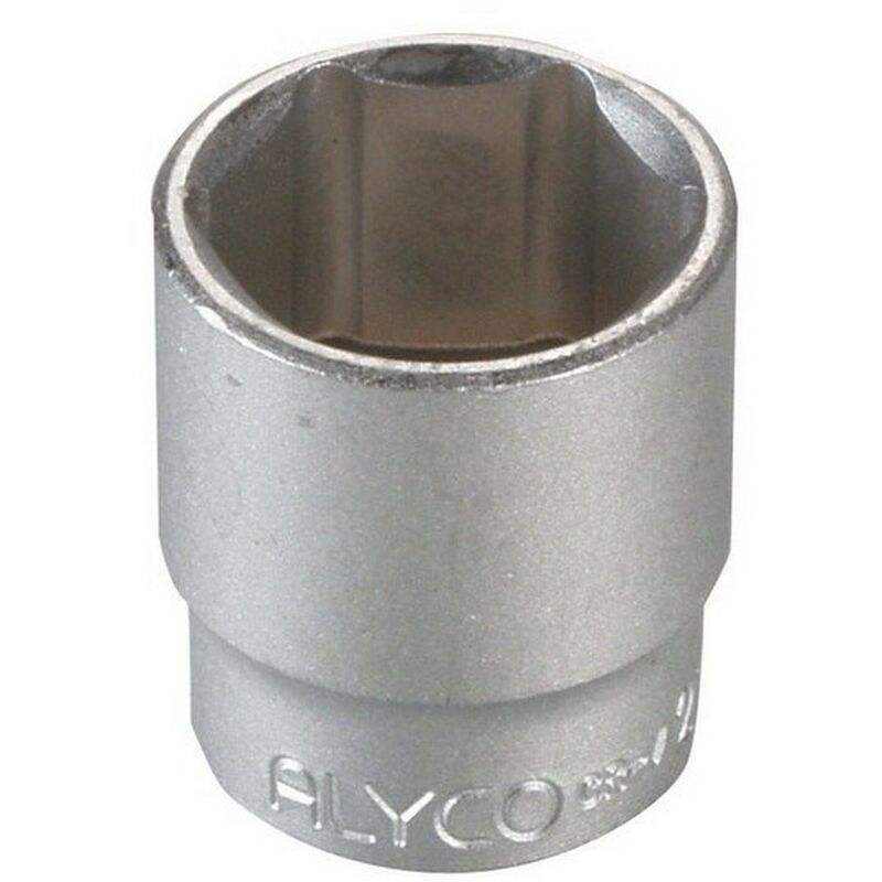 

ALYCO 192219 - Llave de vaso de 3/8' UNE 16507 DIN 3124 cromado mate 19 x 30 mm