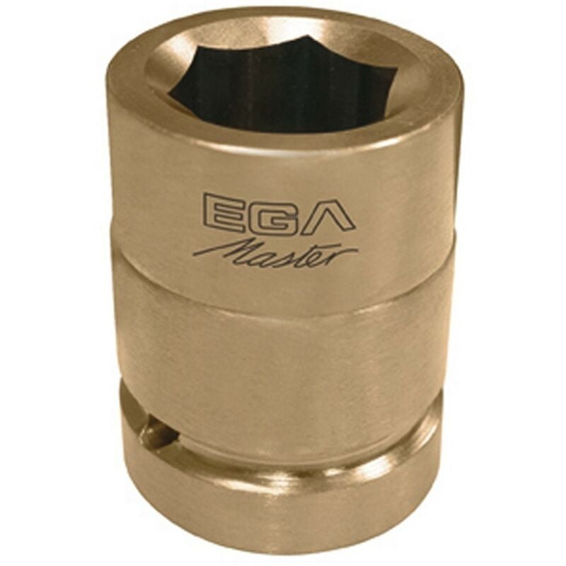 

72372 Llave de vaso de impacto 1 pulgada - 70 mm antichispa cu-be (6 cantos) - Egamaster
