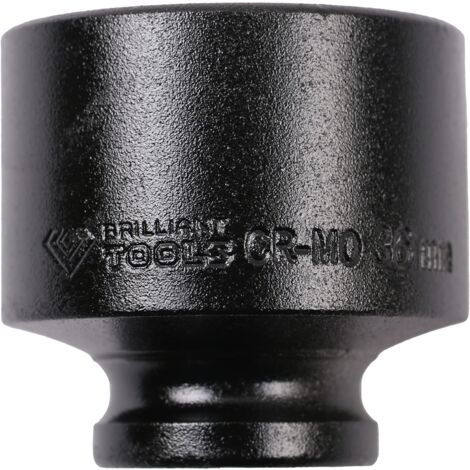 Llave de vaso de impacto de doce cantos 1/2" 36 mm, corta