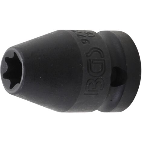 Llave de vaso de impacto E-Torx  12,5 mm (1/2")  E12
