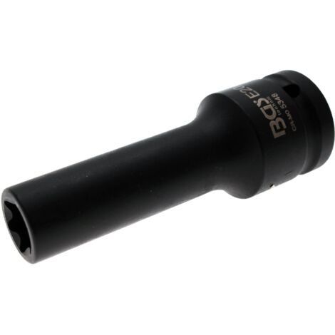 Llave de vaso de impacto E-Torx, larga  entrada 20 mm (3/4")  E20