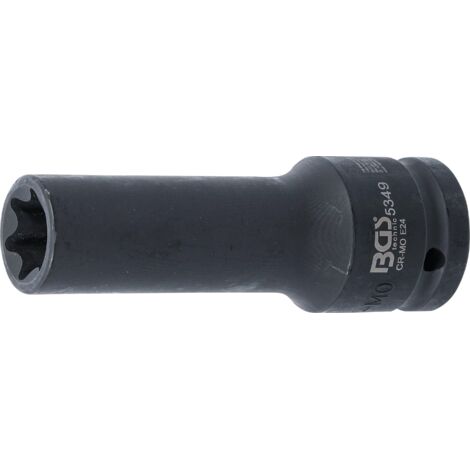 Llave de vaso de impacto E-Torx, larga  entrada 20 mm (3/4")  E24 mm