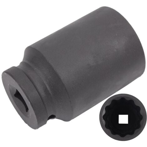 Llave de Vaso de impacto LARGO 1/2" 12 CARAS,  38 MM (Especial bujes, transmisiones, etc)