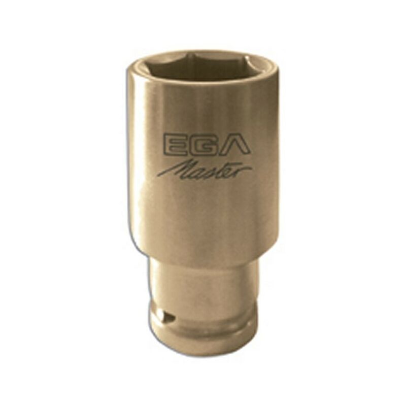 

78507 Llave de vaso de impacto tres cuartos pulgada - 1.1-8 pulgada 200 mm s. larga antichispa cu-be (6 cantos) - Egamaster