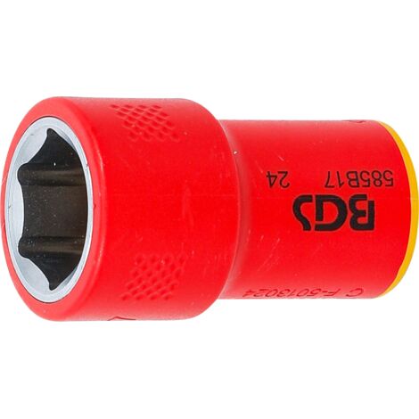 Llave de vaso de inserción VDE hexagonal entrada 10 mm (3/8") 17 mm