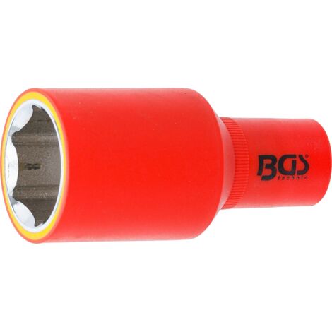 Llave de vaso de inserción VDE hexagonal entrada 12,5 mm (1/2") 30 mm