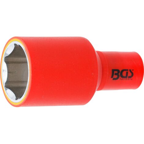 Llave de vaso de inserción VDE hexagonal  entrada 12,5 mm (1/2")  32 mm