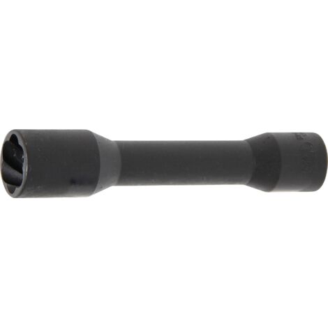 Llave de vaso de perfil en espiral / extractor de tornillos, largo  entrada 12,5 mm (1/2")  21 mm