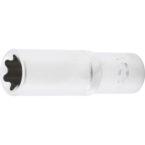 Llave de vaso E-Torx, larga  entrada 12,5 mm (1/2")  E20