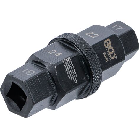 Llave de vaso especial para motocicletas  10 mm (3/8")  17 - 19 - 22 - 24 mm