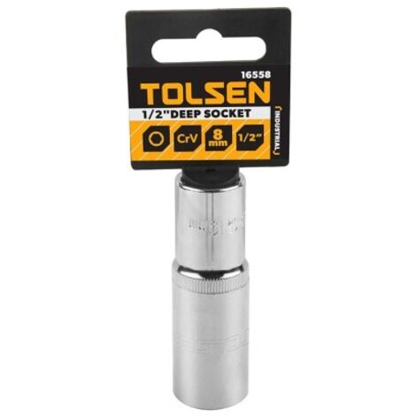 LLAVE DE VASO EXTENDIDA 1/2'' HEX 12MM TOLSEN