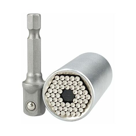 Llave de vaso Ferrestock 7 a 19 mm Acero 3/8