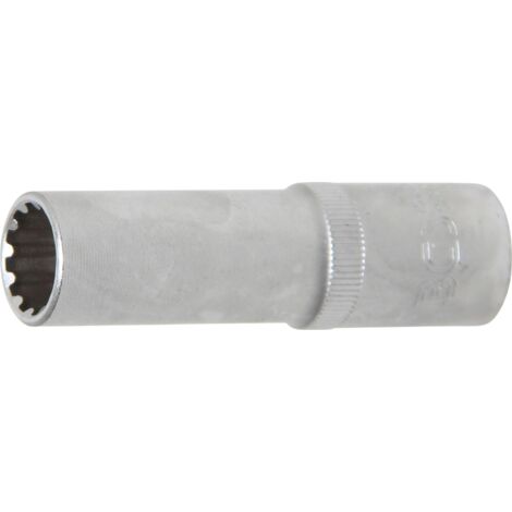 Llave de vaso Gear Lock, larga  entrada 12,5 mm (1/2")  14 mm