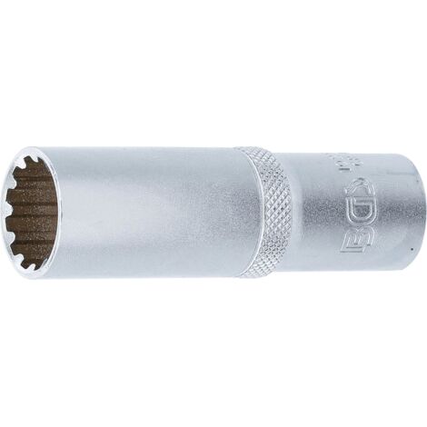 Llave de vaso Gear Lock, larga  entrada 12,5 mm (1/2")  17 mm