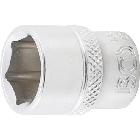 Llave de vaso hexagonal  entrada 10 mm (3/8")  15 mm