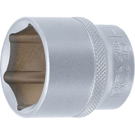 Llave de vaso hexagonal  entrada 12,5 mm (1/2")  1,1/4"