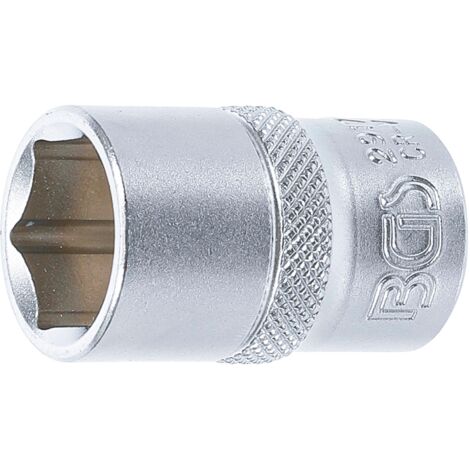 Llave de vaso hexagonal  entrada 12,5 mm (1/2")  17 mm