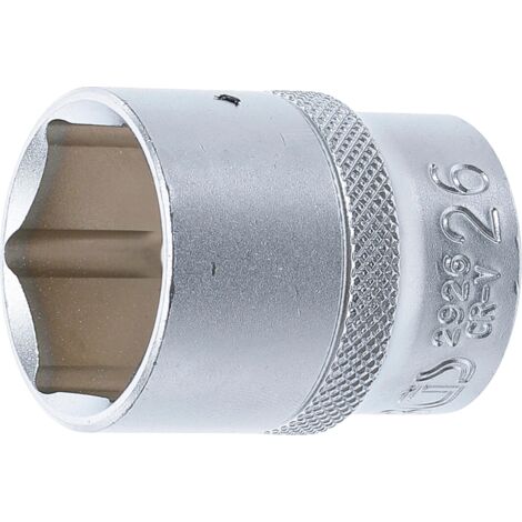 Llave de vaso hexagonal  entrada 12,5 mm (1/2")  26 mm