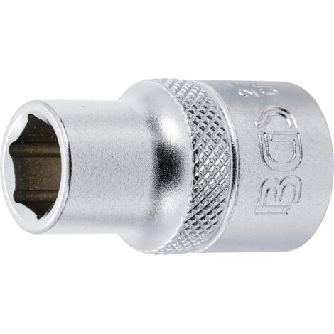 Llave de vaso hexagonal  entrada 12,5 mm (1/2")  7/16"
