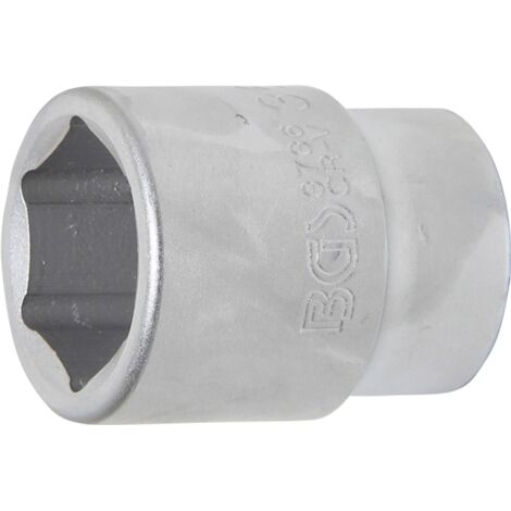 Llave de vaso hexagonal  entrada 25 mm (1")  36 mm