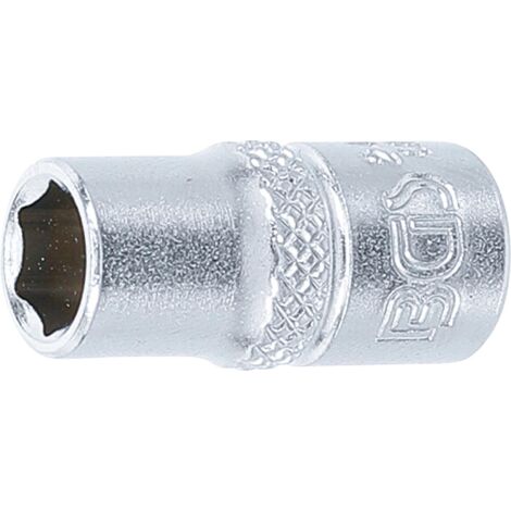 Llave de vaso hexagonal  entrada 6,3 mm (1/4")  7 mm