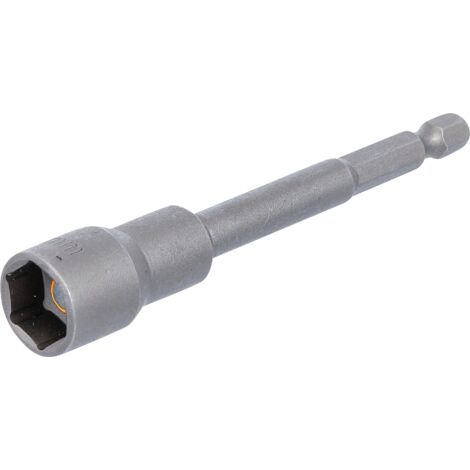 Llave de vaso hexagonal, extra larga  para taladros eléctricos  entrada 6,3 mm (1/4")  13 mm
