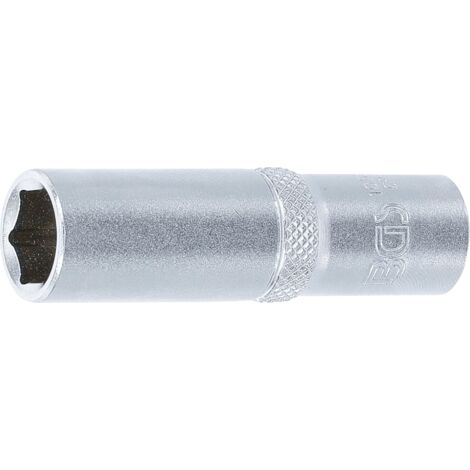 Llave de vaso hexagonal, larga  entrada 10 mm (3/8")  12 mm