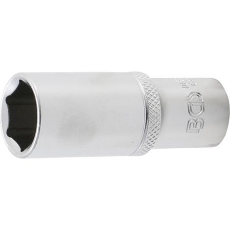 Llave de vaso hexagonal, larga  entrada 10 mm (3/8")  17 mm
