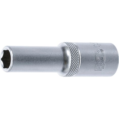 Llave de vaso hexagonal, larga  entrada 12,5 mm (1/2")  11 mm