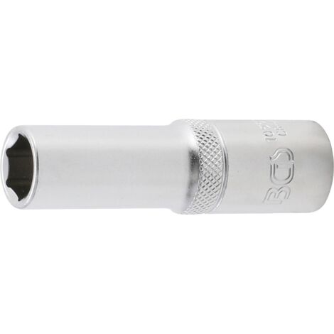 Llave de vaso hexagonal, larga  entrada 12,5 mm (1/2")  13 mm