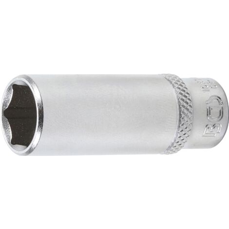 Llave de vaso hexagonal, larga  entrada 6,3 mm (1/4")  1/2"